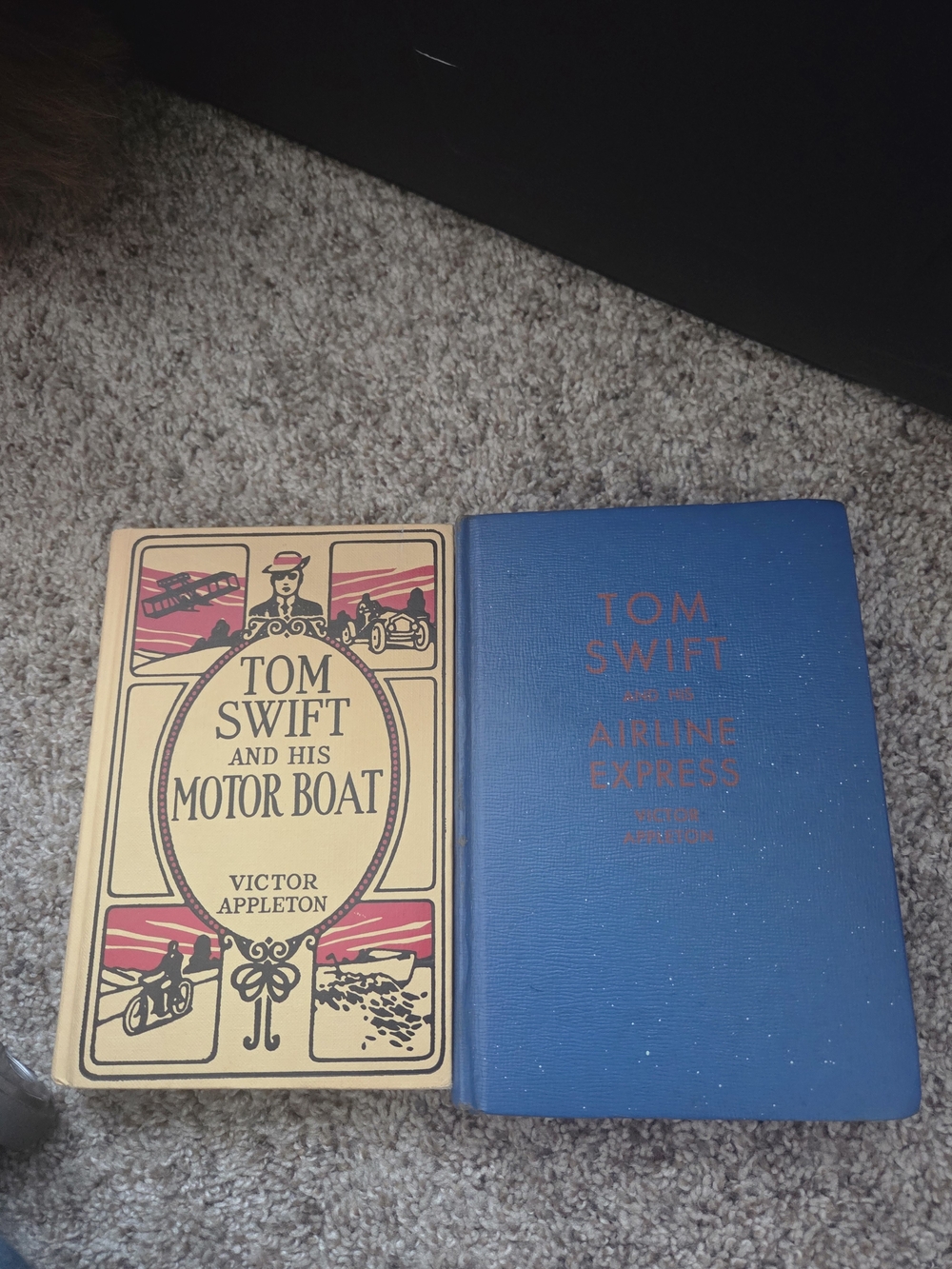 Tom Swift Vintage Book Set - Yellow & Blue Covers
